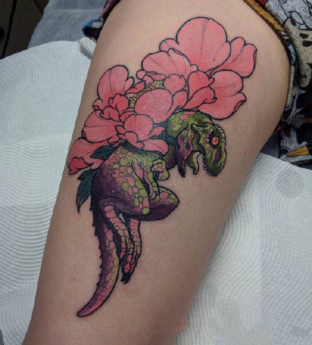 奇特个性风格的一组动物创意纹身图案欣赏