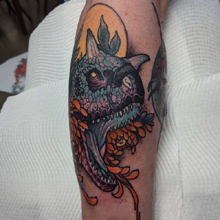 奇特个性风格的一组动物创意纹身图案欣赏