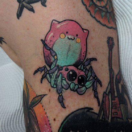 奇特个性风格的一组动物创意纹身图案欣赏