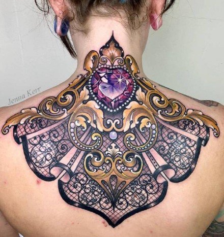 耀眼的一组9张创意钻石纹身图案欣赏