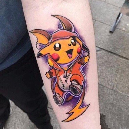 可爱卡通纹身：18张可爱的二次元卡通彩色纹身图案