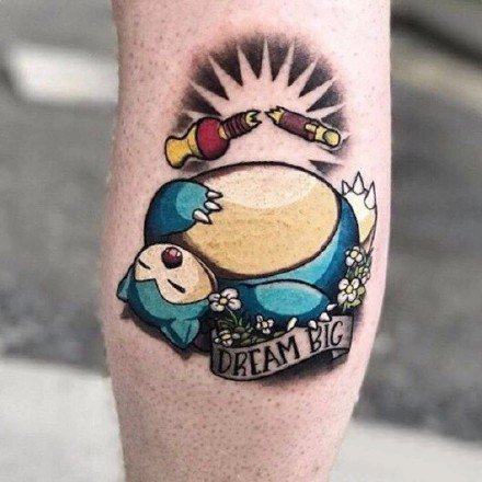 可爱卡通纹身：18张可爱的二次元卡通彩色纹身图案