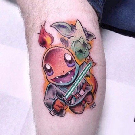 可爱卡通纹身：18张可爱的二次元卡通彩色纹身图案