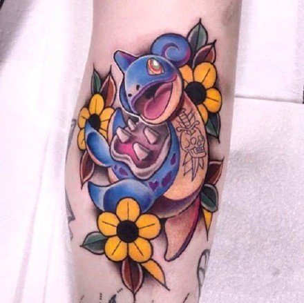 可爱卡通纹身：18张可爱的二次元卡通彩色纹身图案