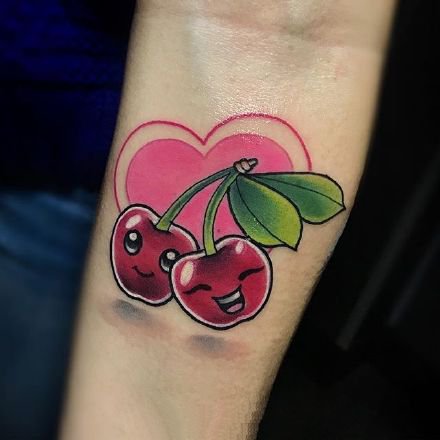 很逼真的一组写实水果纹身图案欣赏