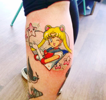 美少女战士纹身：18张卡通动画美少女战士纹身图案