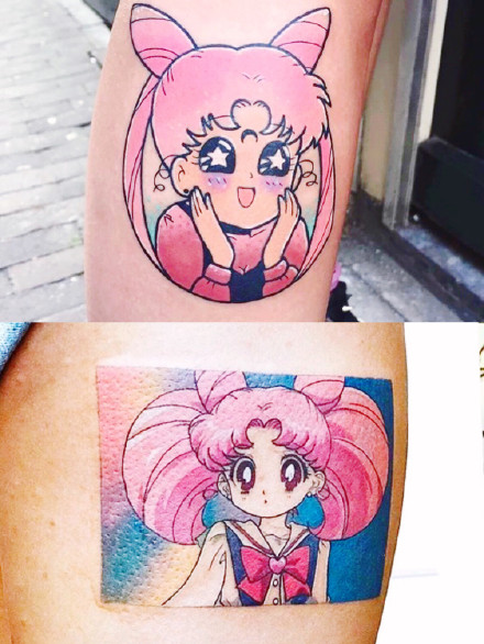 美少女战士纹身：18张卡通动画美少女战士纹身图案