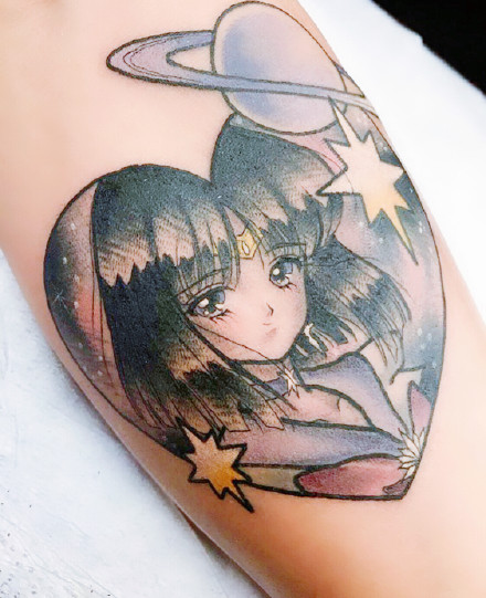 美少女战士纹身：18张卡通动画美少女战士纹身图案