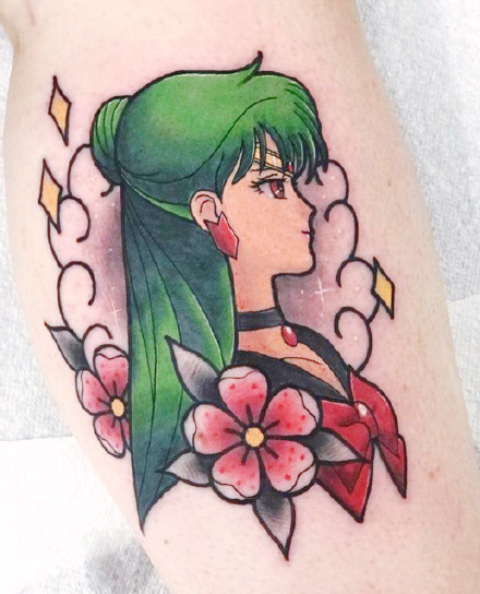 美少女战士纹身：18张卡通动画美少女战士纹身图案