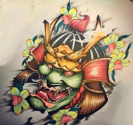 新传统手稿：27张漂亮的 彩色新传统纹身手稿图案