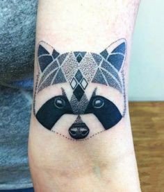 点刺风格的一组黑色小猫纹身图案欣赏