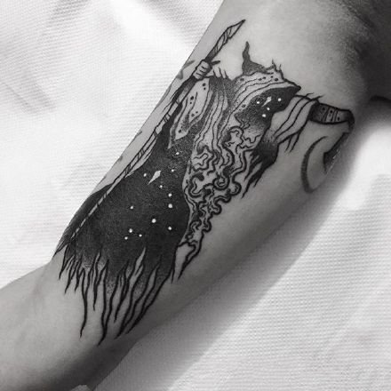 黑色很适合做遮盖的一组纹身图案赏析