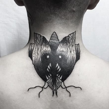 黑色很适合做遮盖的一组纹身图案赏析