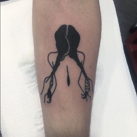 黑色性感的一组抽象简约小纹身图案欣赏