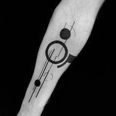 个性的一组适合男生的黑色图形纹身图案