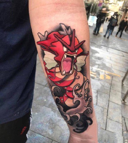 很时尚的一组彩色school纹身图案图片9张