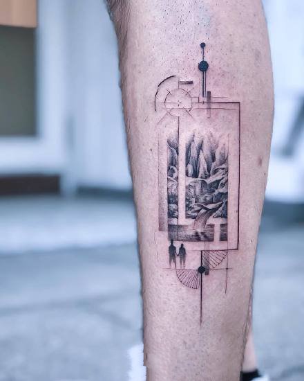 设计感很不错的一组小手臂上的小清新纹身图案