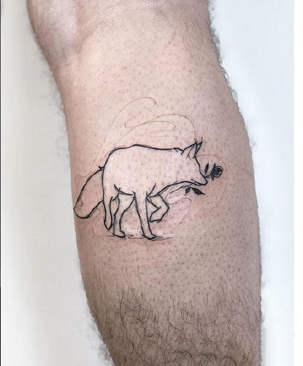 很简约的一组线条组成的小纹身图案9张