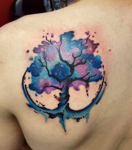 好看的水彩纹身：水彩色的27张漂亮纹身图案欣赏