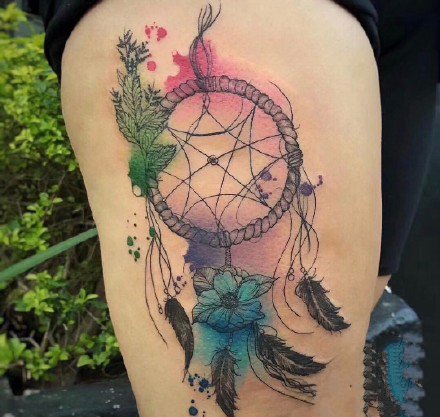 好看的水彩纹身：水彩色的27张漂亮纹身图案欣赏