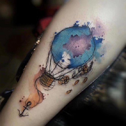 好看的水彩纹身：水彩色的27张漂亮纹身图案欣赏