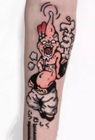 手臂上很好的一组彩色school创意纹身图案9张