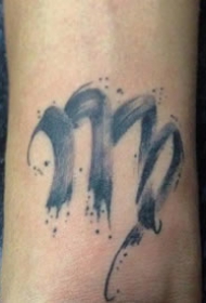 十二星座之处女座的一组星座纹身图案9张