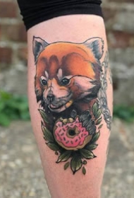 可爱的newschool风格的猫猫狗狗动物纹身图案