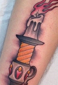 关于蜡烛的一组创意9张蜡烛纹身作品图片缩略频道推荐图