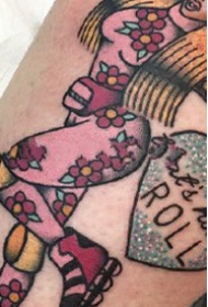 彩色的一组oldschool小纹身作品图片9张