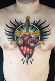 oldschool风格的一组创意彩色纹身图片欣赏