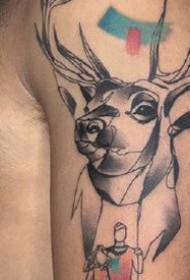 后现代思维风格的一组手臂线条纹身图案9张