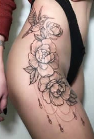 很性感的一组女士大腿侧部的纹身图案欣赏