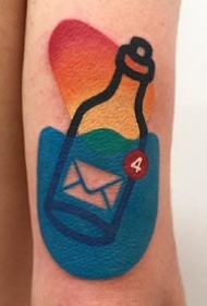 生活中一些小物件的彩色小纹身图案欣赏