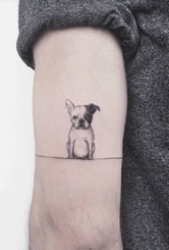 好看的一组线条上的创意简约小清新纹身图案