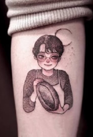 卡通小哥哥的一组帅气小男生纹身图案