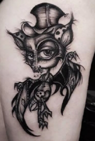 暗黑风格的一组9张小暗黑的纹身图案欣赏