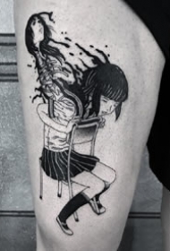 一组脑洞很大的创意暗黑纹身图案9张