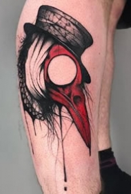融合了蜘蛛网元素的一组个性纹身图案作品