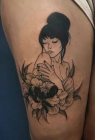 一组日式风格的暗黑小纹身作品9张