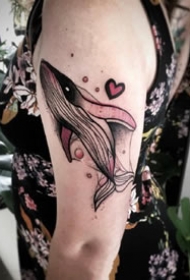 有点暗黑的红黑色调的一组纹身图案9张