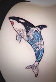 很唯美的一组水彩色小清新纹身图案