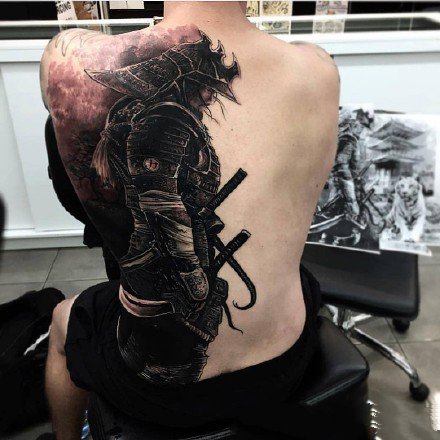 欧美暗黑风格的一组霸气纹身图案9张