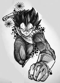 日本动漫七龙珠的纹身手稿图案欣赏缩略频道推荐图