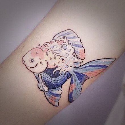 很唯美的一组水彩色小清新纹身图案