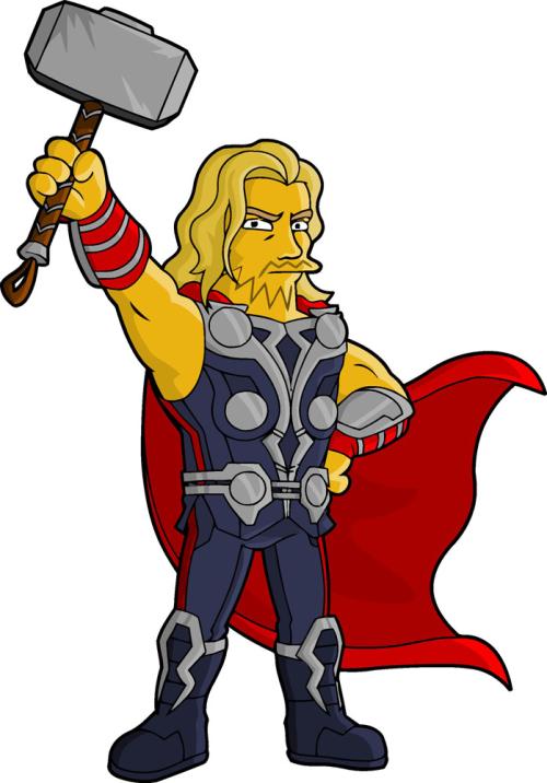 一组欧美影视角色的卡通纹身手稿图片