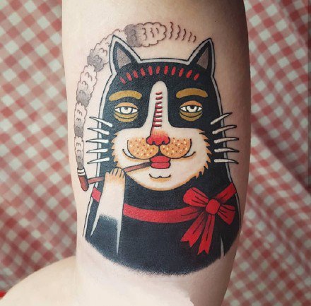 特别可爱又有趣的一组涂鸦漫画纹身图案