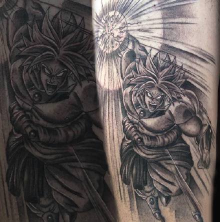 七龙珠刺青：纹在手臂和腿部上个性的动漫七龙珠纹身图案