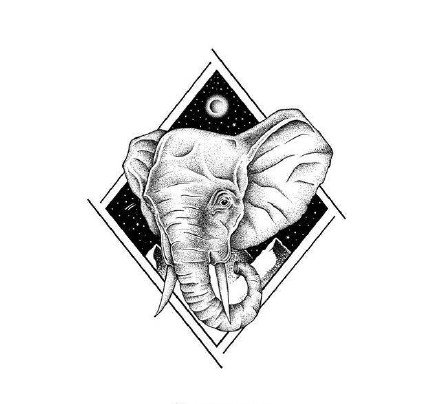 27张点刺动物等个性黑图手稿