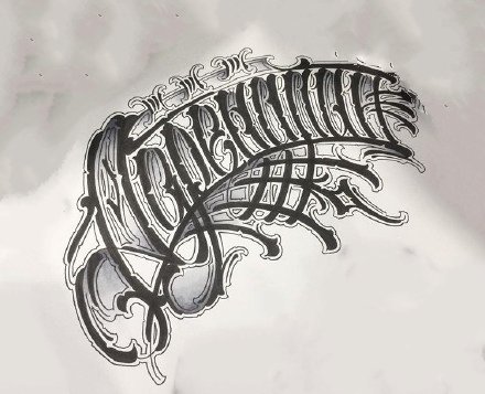 27张漂亮的英文花体字手稿图案素材